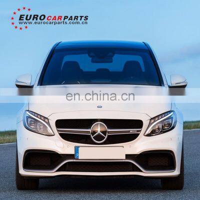 C CLASS W205 C63 body Kit for C180 C200 C250 to C63 body kit with front bumper hood scoop 2017 new style