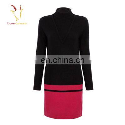 New Design Ladies Cashmere Dress for Winter Long Sweater photo-4