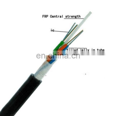 outdoor non-armored singlemode g652d 6 12 48 core armoured fiber optic cable gyfty