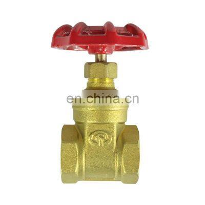 DN15-50 two way  sealing 1/2 inch1inch2inch thread screwed straight type  bronze high pressure slide  brass gate valve