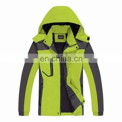 Christmas tourism activities wind plus velvet thick printed logo outdoor sports warm group mountaineering ski suit jacket