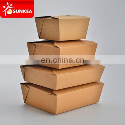 Disposable Food Grade Paper Take Out Fast Food Packaging Food & Beverage Packaging UV Coating Varnishing Embossing Stamping