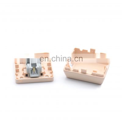 MT-5801 RJ11 telecom surface box Telephone Wall Box RJ45/RJ11 Rosette Box with jelly