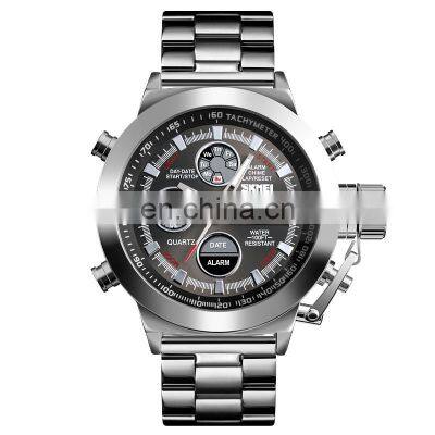 new 2019 SKMEI 1515 luxury stainless steel watch chronograph watch for men