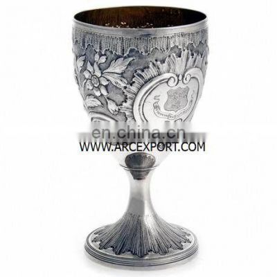 hotel ware silver wine goblet