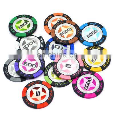 Aluminum Case ABS Custom Luxury Casino Texas Monte Carlo 300 Premium Poker Chip Set photo-2