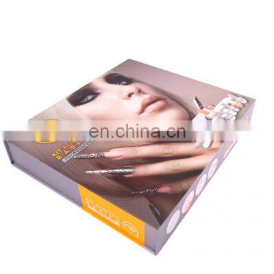Custom Paper Beauty Nail Design Long Press on False Nails Package Box Full Cover Long Finger Nail Packaging Box