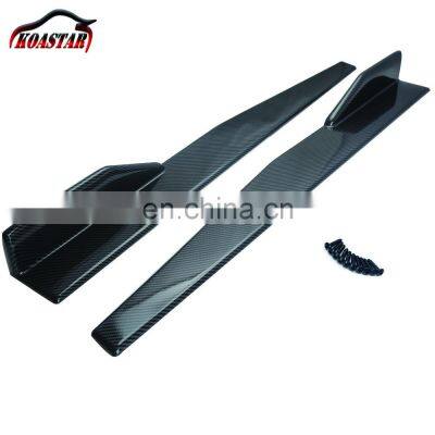 Universal 75cm Side Skirt Extension Rocker Splitters Winglet Wings Canard Diffuser