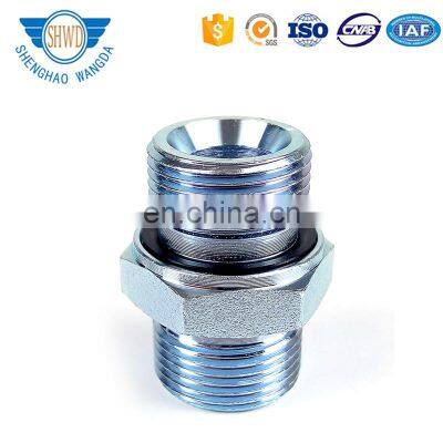 Metric 24 Degrees Cone Hydraulic Seat Male Threaded Straight Hydraulic Pipe Fitting With O Ring photo-2