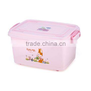 High Quality Plastic Storage Container Toy Storage Box With Lid & Wheel photo-2