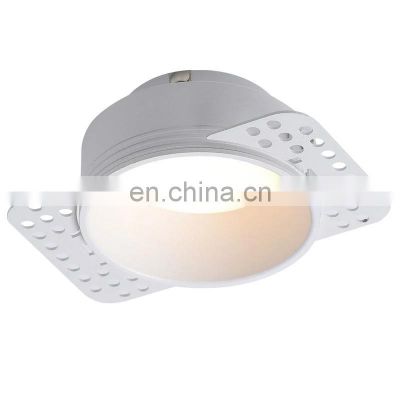 Modern Recessed Anti Glare LED Downlights 7W 9W 12W Frameless LED Ceiling Spot Lights Background Lamps Bedroom Indoor Lighting