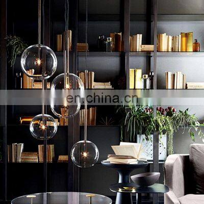 Europe Creative Glass Pendant Light Bubbles Ceiling Hanging Lamp For Study Living Room Restaurant Modern Decor LED Chandelier photo-5
