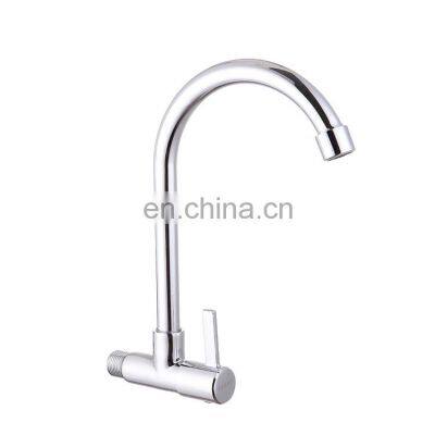 LIRLEE Hot Sale Durable Single Handle Zinc Alloy Stainless Steel wall mounted kitchen tap