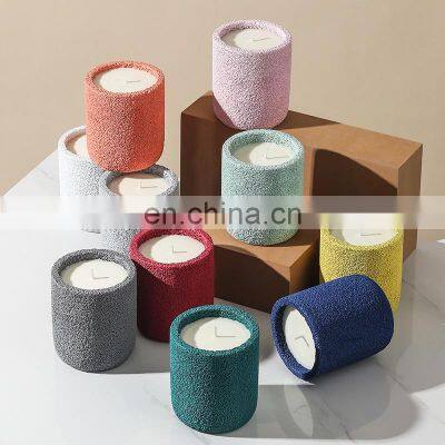 Cement Jar Custom Aromatherapy Luxury Gift Fragrance Scented Candle