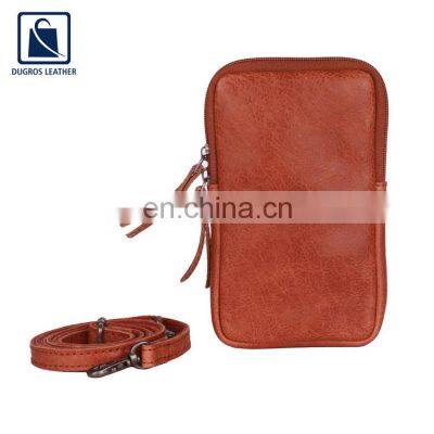 Leading Manufacturer of Top Quality Silver Antique Fitting and Swiss Cotton Lining Genuine Leather Phone Bag for Women photo-2