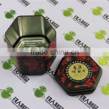 Hexagonal Blast Finish Medicine Metal Packaging photo-2