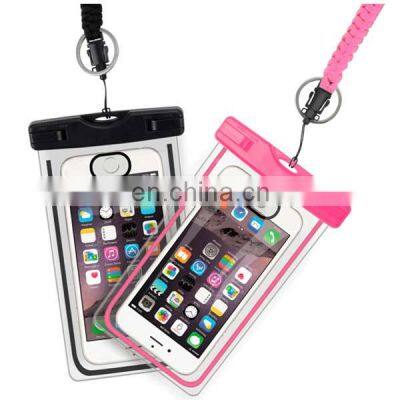 TPU / PVC Swimming Waterproof Cell Mobile Phone Bags for Iphone