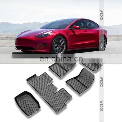 2022 New Car Mats for  Tesla Model 3 All Weather Car Floor Mats  Waterproof Car Floor Liners for Model 3