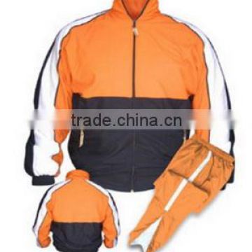 Track Suit in Orange & Black Color