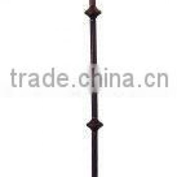 Y shaped modern floor standing lamp with glass shade