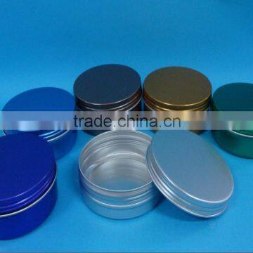 Wholesale aluminum jar,empty aluminum hand cream jar.