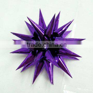 Most Saleable Grape Color PET laba Ribbon Bow and SP Fancy Flower for wrapping gifts or decorative parties/holiday