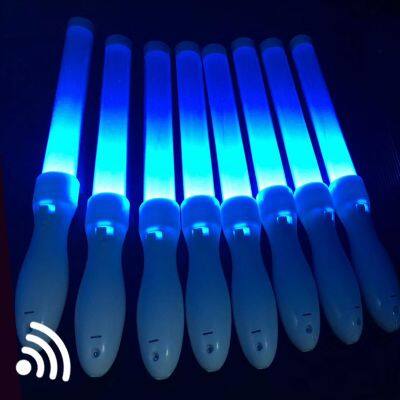 Custom LOGO Radio Control LED Light up Sticks DMX Controllable Remote Glow Favor LED Stick