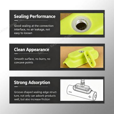 Grooved Ribbed Surface Oval Vacuum Suction Cup-SOG Series for Enhanced Grip on Curved Surfaces Strip-shaped and Tubular Suction Nozzle photo-3