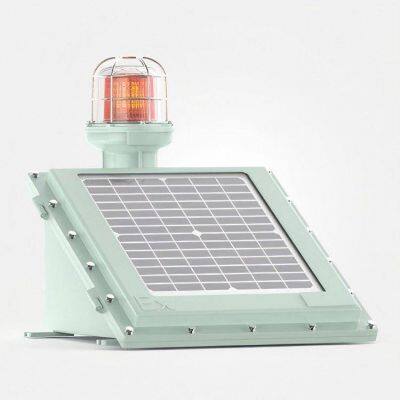solar explosion-proof aviation obstacle warning flashing light, medium-intensity gps, high-altitude warning horn for blast furnace gas