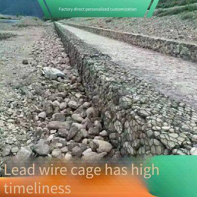 Lianqi Machine-woven Hexagonal Mesh Gabion Stone Cage, Cage Size 4*1*1, Gabion Stone Cage for River Regulation