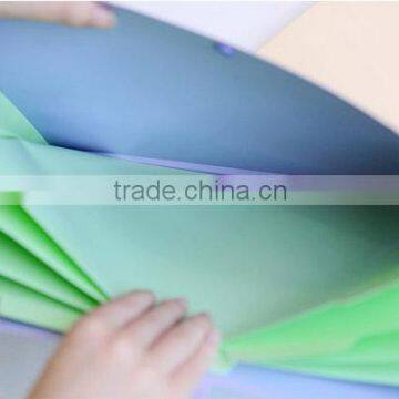 A4 Colorful Pvc Tab File Expanding File Folder With Button and 5 Pockets Very Suitable for Personal Work Supplier's Choice photo-3