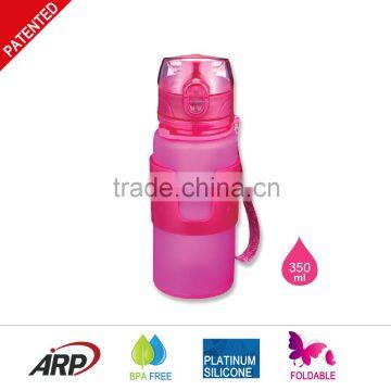 350ml School Boy Foldable Traveling Water Bottle, Convenient One-touch Lid Thermos Bottle, LFGB Food Grade