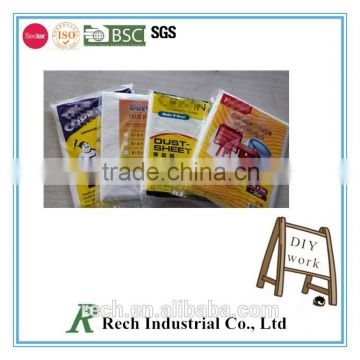 China quality low price PE painter protect clear dust cloth