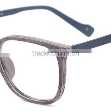 2016 Newest Designer for Men and Women Wooden Texture Acetate Full Rim Optical Glasses Frames photo-2