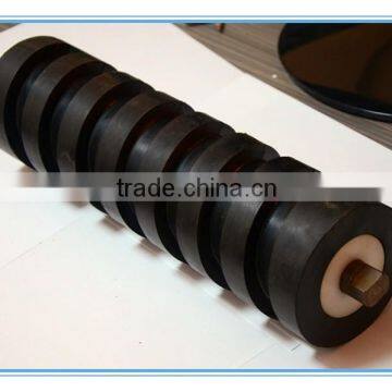 China factory price Conveyor Impact Rubber Roller/Idler