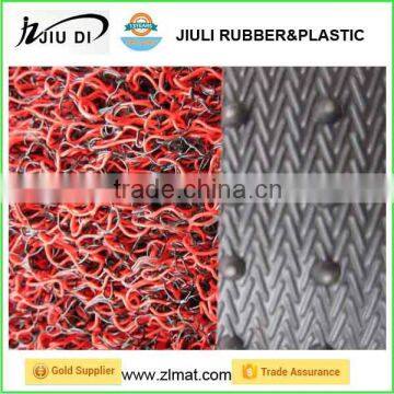 PVC coil car mat with nail backing