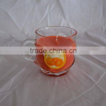 scented glass jar candle