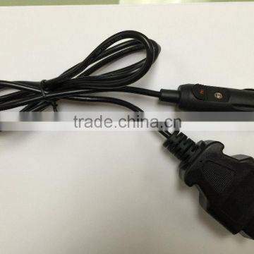 UL 2464 UV cable OBD Plug and with Cigarette plug Adapter Power Cable