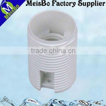 White plastic screw E14 VDE wall lamp holder