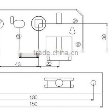Door Handle Lock Body ST-SF8225