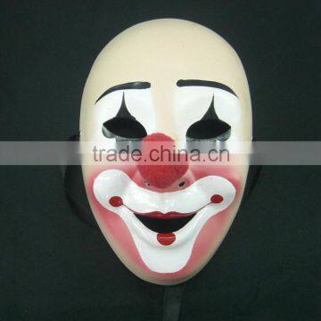 Comedic Joker Masque Big Red Nose Hand Painted For Masquerade