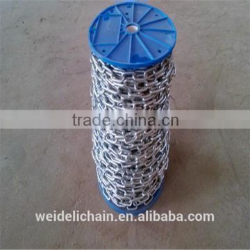 short link galvanized chain with plastic reel