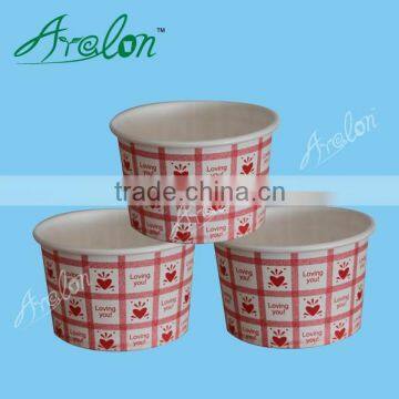 Ice Cream and frozen yogurt dispoable paper cups