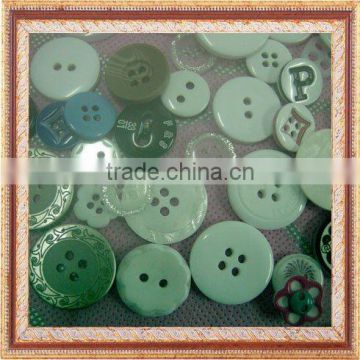 two holes polyester resin button