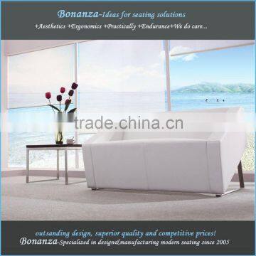 Leather Sofa With Stainless Steel Legs 833# Leather Sofa With Steel Legs, Leather Sofa Metal Legs photo-6