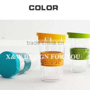 X&W 350ml easy drinking water bottle sport