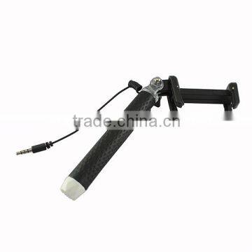 Ultra Mini Pen Shape Expandable Wired Control Selfie Stick Monopod Holder for Smartphone Sport Camera