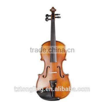 Grade Matt Violin Yellow Flamed Violin for Student Grading TL003-2B photo-2