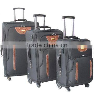 2013 3pcs Eva Business Vintage Fashion Retro Black Eminent Travel Trolley Luggage With Four Wheels photo-3