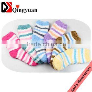 Wholesale kids soft winter microfiber socks